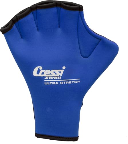 Cressi Aqua Fitness Handschuh Swim Gloves, blau, S, DF200020 von Cressi