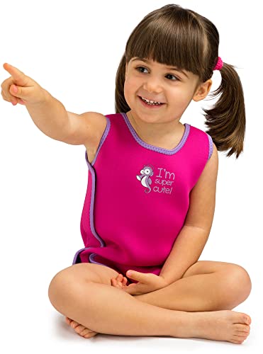 Cressi Baby-Girls Warmer Wetsuit Neoprenanzug für Kinder, Rosa, Monate 18/24 von Cressi
