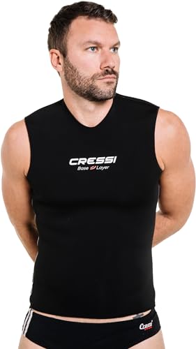 Cressi Base Layer Man 2.5mm - Tauchunterzieher Neopren 2.5mm, Schwarz, für Herren von CRESSI