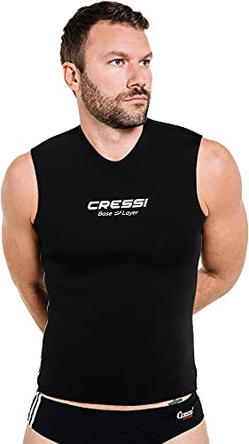 Cressi Base Layer Man 2.5mm - Tauchunterzieher Neopren 2.5mm, Schwarz, für Herren von Cressi