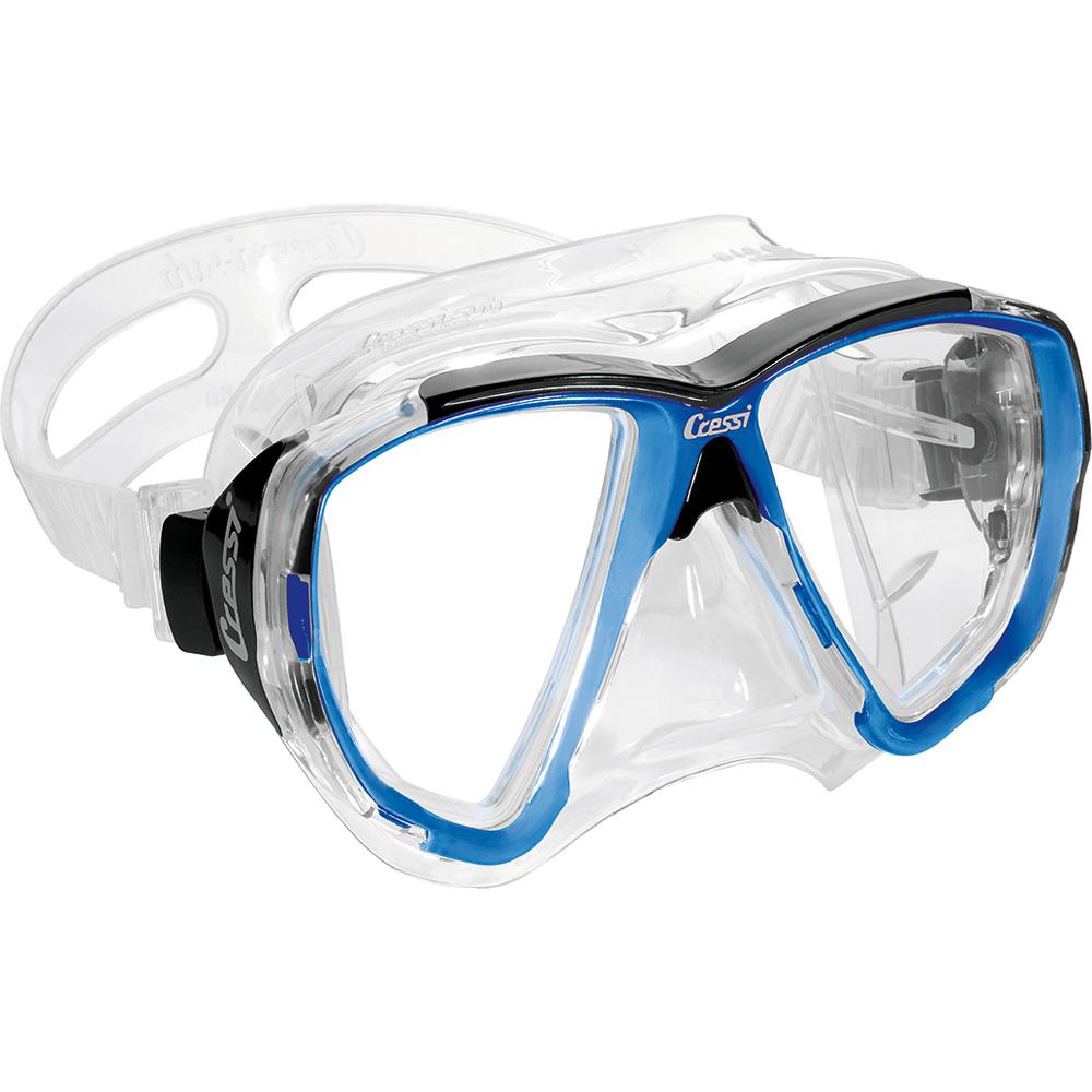 Cressi Big Eyes Diving Mask Durchsichtig,Blau von Cressi