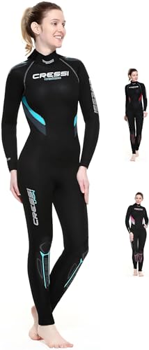 Cressi Damen Castoro Lady Monopiece Wetsuit Tauchanzug Neopren, Schwarz/Aquamarin 5mm, XL Cressi Damen Castoro Lady Monopiece Wetsuit Tauchanzug Neopren, Schwarz/Aquamarin 5mm, XL von CRESSI