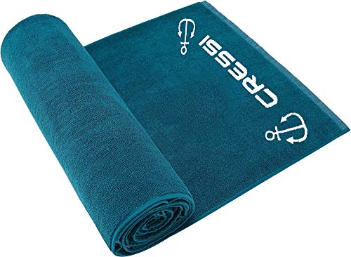 Cressi Cotton Frame Beach Towel - Erwachsene Strandtuch/Hochwertiges Sporthandtuch 90x180cm, türkis Cressi Cotton Frame Beach Towel - Erwachsene Strandtuch/Hochwertiges Sporthandtuch 90x180cm, türkis von CRESSI