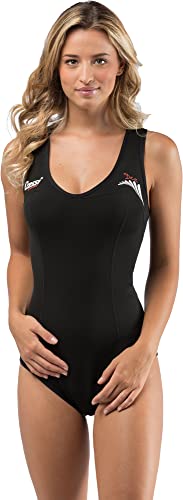 Cressi Damen DEA Swimming Wetsuit Neopren Badeanzug 1mm Neoprenanzug, Schwarz, XL/5 von Cressi