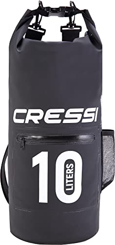 Cressi Dry Bag with Zip - Wasserdichte Taschen mit langem verstellbaren Schulterriemen - Für Tauchen, Bootfahren, Kajak, Angeln, Rafting, Schwimmen, Camping und Snowboarden von Cressi