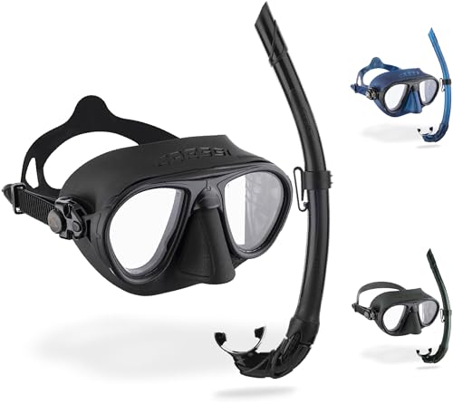 CRESSI Calibro & Corsica - Unisex Combo Set Maske Caliber und Schnorchel Corsica für Tauchen, Apnoe, Schnorcheln und Speerfischen, Einheitsgröße von CRESSI