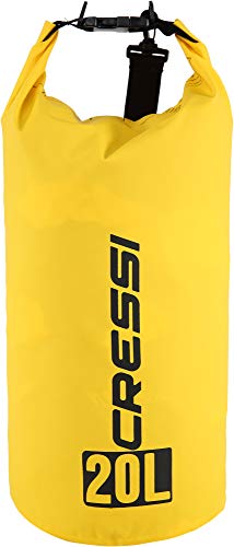 Cressi - Erwachsene Dry Bag Wasserdichte Tasche/Rucksack für sportliche Aktivitäten, Gelb, 10 LT von Cressi