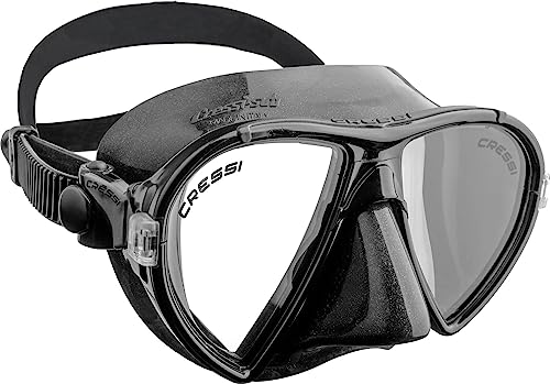 Cressi Ocean Mask - Schnorchelmaske Ocean, Schwarz/Schwarz, Einheitsgröße, Erwachsene Unisex von Cressi