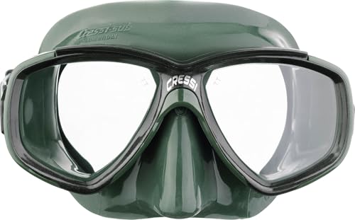 Cressi Perla - Unisex Erwachsene Schnorchelmaske, Grün/Schwarz, Einheitsgröße Cressi Perla - Unisex Erwachsene Schnorchelmaske, Grün/Schwarz, Einheitsgröße von CRESSI