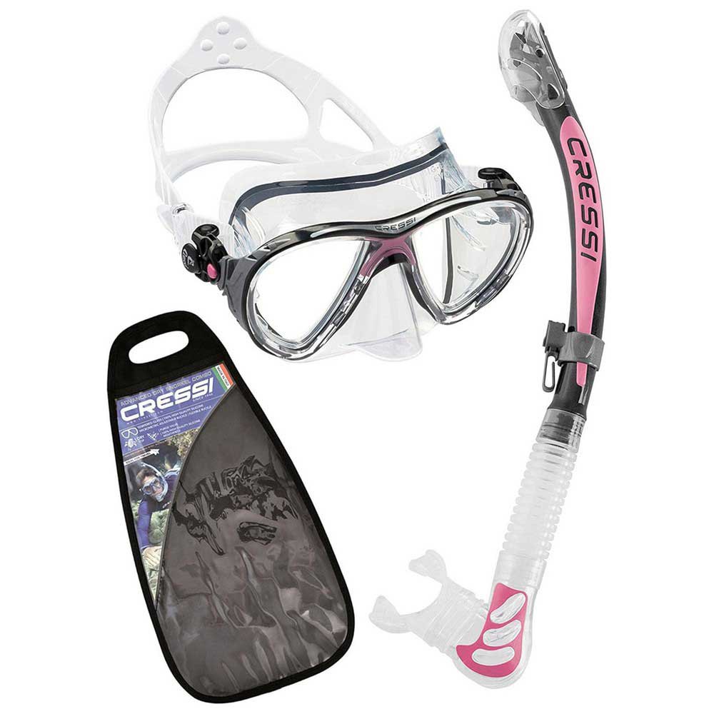 Cressi Evo Big Eyes&alpha Ultra Dry Snorkeling Set Grau von Cressi