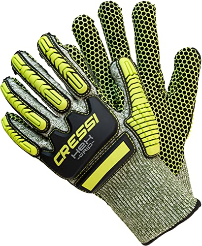 Cressi HEX Grip Gloves, Lime, S von Cressi