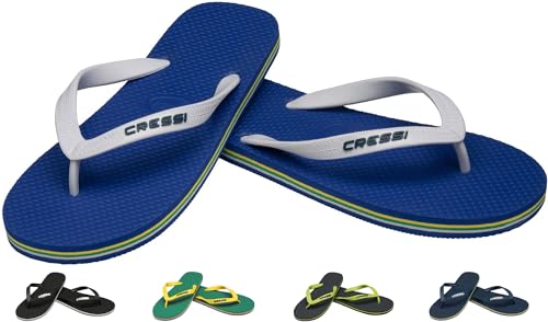 Cressi Herren Beach Flip Flops' Zehensandale, Blau/Weiß, 43/44 von Cressi