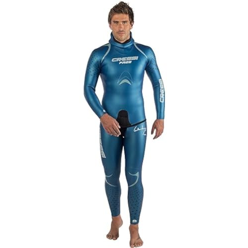 Cressi Herren FREE MAN TWO-PIECES WETSUIT 3.5mm Neoprenanzug, Blau, XS/1 von Cressi