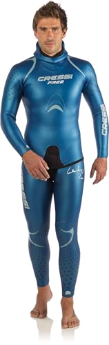 Cressi Herren FREE MAN TWO-PIECES WETSUIT 3.5mm Neoprenanzug, Blau, L/4 von Cressi