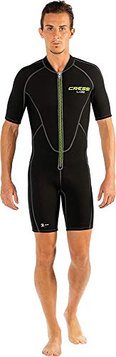 Cressi, Lido Man 2 mm, Shorty Neoprenanzug aus hochelastischem Neopren, Herren, Schwarz-Grün, L Cressi, Lido Man 2 mm, Shorty Neoprenanzug aus hochelastischem Neopren, Herren, Schwarz-Grün, L von CRESSI
