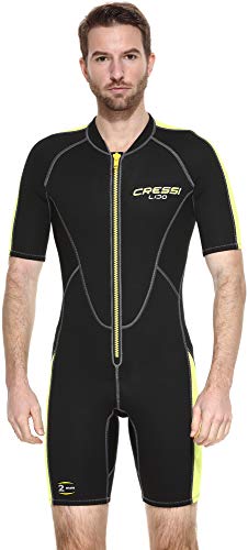 Cressi, Lido Man 2 mm, Shorty Neoprenanzug aus hochelastischem Neopren, Herren, Schwarz-Gelb, S Cressi, Lido Man 2 mm, Shorty Neoprenanzug aus hochelastischem Neopren, Herren, Schwarz-Gelb, S von CRESSI