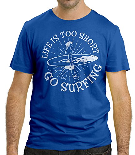 Cressi Herren Life is Too Short T-Shirt, Blau, M Cressi Herren Life is Too Short T-Shirt, Blau, M von CRESSI
