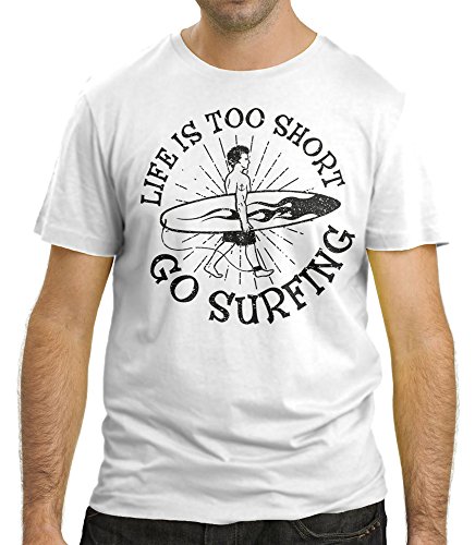 Cressi Herren Life is Too Short T-Shirt, Weiß, M Cressi Herren Life is Too Short T-Shirt, Weiß, M von CRESSI