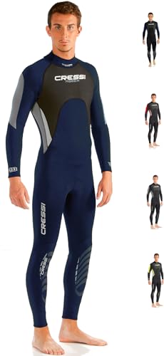 Cressi Morea Herren - Neoprenanzug 3mm für alle Wassersportarten, Blau/Silber/Silber, XXL/6 Cressi Morea Herren - Neoprenanzug 3mm für alle Wassersportarten, Blau/Silber/Silber, XXL/6 von CRESSI