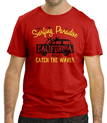 Cressi Herren Surfing Paradise T-Shirt, Rot, XL von Cressi