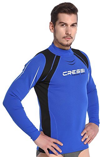 Cressi Herren Vest Man Long Sl Thermo Rash Guard Protection Ärmel Lange, Blau, XXXL/7 (58) von CRESSI