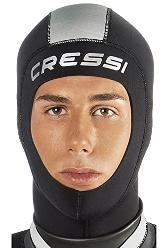 Cressi Hood Unisex Kopfhaube 3mm Neopren, Schwarz, XS/1 von Cressi