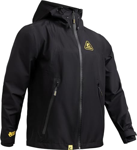 CRESSI Hooded Shell Jacket Black/Yellow XS - Unisex Softshell Jacke mit Kapuze, Schwarz/Gelb, XS CRESSI Hooded Shell Jacket Black/Yellow XS - Unisex Softshell Jacke mit Kapuze, Schwarz/Gelb, XS von CRESSI