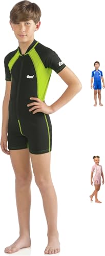 Cressi Kid Shorty Wetsuit 1.5 mm - Shorty Neoprenanzug für Kinder Ultra Stretch Neopren, Schwarz/Rosa, L (4 Jahre) von Cressi