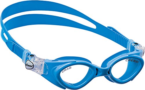 Cressi Kinder Crab Schwimmbrille, Blau, One Size von Cressi