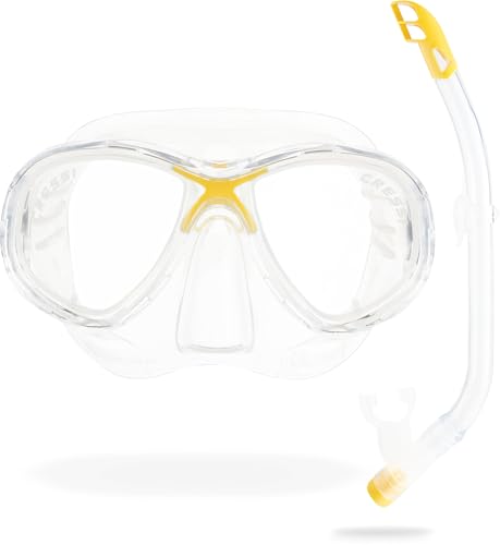 Cressi Premium Combo Schnorchelset Junior - erhältlich mit Marea Jr oder Estrella Jr Maske und Top-Schnorchel, Unisex Kind Cressi Premium Combo Schnorchelset Junior - erhältlich mit Marea Jr oder Estrella Jr Maske und Top-Schnorchel, Unisex Kind von CRESSI