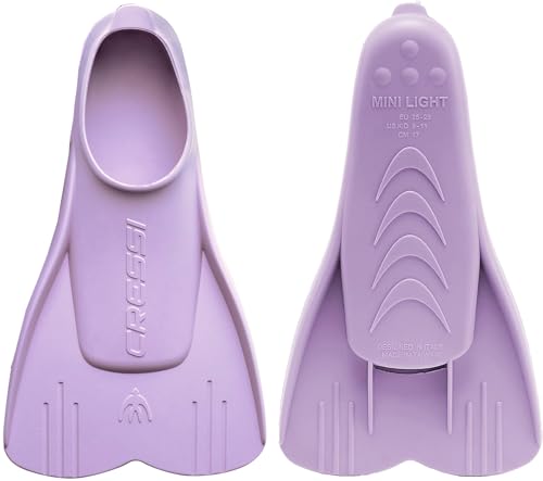 Cressi Kinder Mini Light Fins Schnorchelflossen, Lilac, 25/28 von Cressi