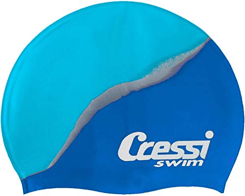 Cressi Kinder Silicone Kids Cap Shark Bademütze/schwimmkappe, Royal Blau/Blau, Uni Cressi Kinder Silicone Kids Cap Shark Bademütze/schwimmkappe, Royal Blau/Blau, Uni von CRESSI