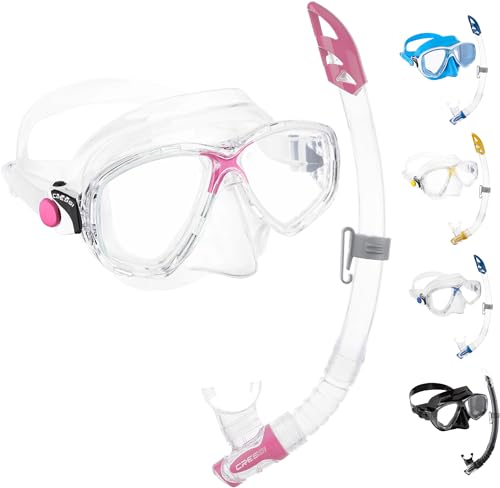 Cressi Marea Vip - Marea Maske + Schnorchel Mexico Tauchen und Schnorcheln, Klar/Rosa, Einheitsgröße, Unisex Cressi Marea Vip - Marea Maske + Schnorchel Mexico Tauchen und Schnorcheln, Klar/Rosa, Einheitsgröße, Unisex von CRESSI