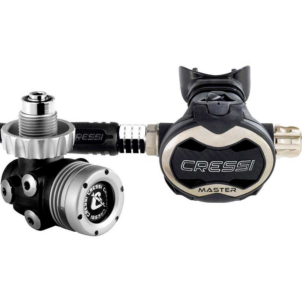 Cressi Master Titanium T10 Sc Din Regulator Set Schwarz,Silber von Cressi