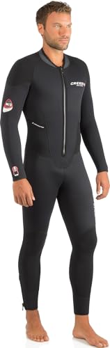 Cressi Men's Endurance Man Monopiece Wetsuit Einteiliger Herren Neoprenanzug aus 3mm Schwarz, doppelt gefüttertem Neopren zum Tauchen und Schnorcheln, XXL/6 von Cressi