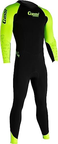 Cressi Men's Karua Man Monopiece Swimsuit 3/2mm Schwimmen Neoprenanzug, Schwarz/Limette, XL Cressi Men's Karua Man Monopiece Swimsuit 3/2mm Schwimmen Neoprenanzug, Schwarz/Limette, XL von CRESSI