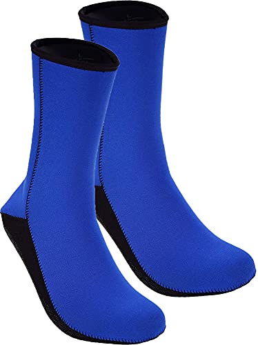 Cressi Metallite Stiefel, Rutschfeste Stiefel für Freitauchen und Tauchen, Neopren 2,5 mm Unisex Erwachsene, Blau, L von Cressi