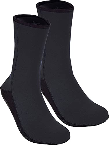 Cressi Metallite Stiefel, Rutschfeste Stiefel für Freitauchen und Tauchen, Neopren 2,5 mm Unisex Erwachsene, Schwarz / Blaues Logo, L von Cressi