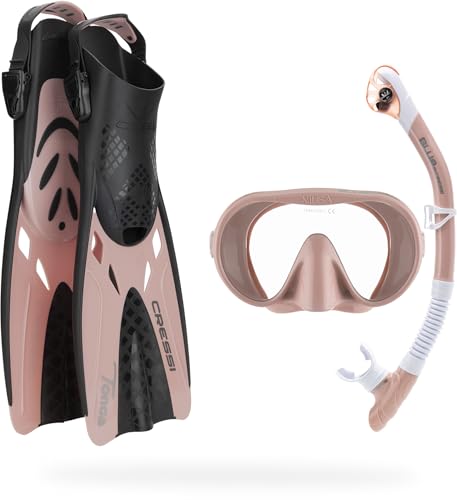 Cressi Musa Explorer Set Snorkeling Sets, Roségold, S/M von CRESSI