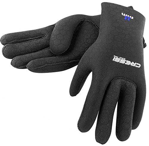 Cressi Neoprenhandschuhe High Stretch, Schwarz/Logo Blau, XL Cressi Neoprenhandschuhe High Stretch, Schwarz/Logo Blau, XL von CRESSI