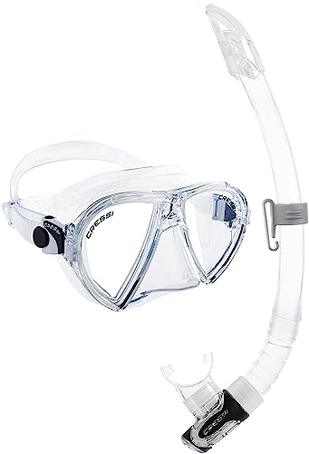 Cressi Ocean Combo Set - Schnorchelset Ocean Maske und Schnorchel Gamma, Transparent, Einheitsgröße, Erwachsene Unisex von Cressi