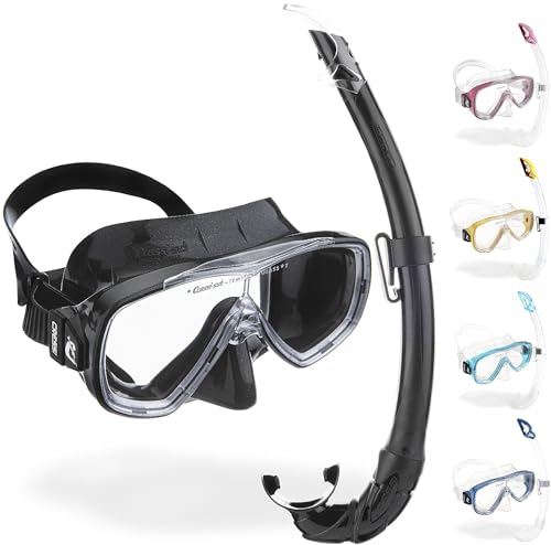 Cressi Onda Mare - Schnorchelset Onda Maske und Schnorchel Mexico, Schwarz/Schwarz, Einheitsgröße, Erwachsene Unisex Cressi Onda Mare - Schnorchelset Onda Maske und Schnorchel Mexico, Schwarz/Schwarz, Einheitsgröße, Erwachsene Unisex von CRESSI