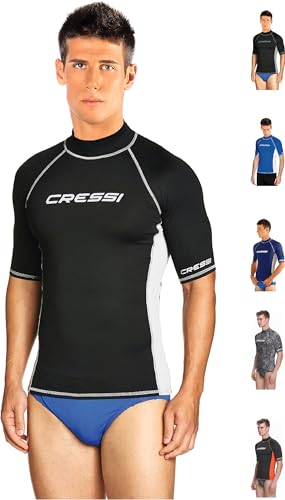 Cressi Rash Guard Man - Schützendes Kurzarmshirt für Herren, Ideal für Wassersport, aus Speziellem Elastischem Stoff, UV/UPF 50+ Sonnenschutz von Cressi