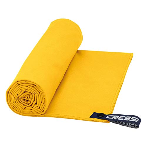 Cressi Schnelltrockentuch, Mikrofaser Unisex-Sporthandtuch für Erwachsene, gelb, 50 x 100 cm Cressi Schnelltrockentuch, Mikrofaser Unisex-Sporthandtuch für Erwachsene, gelb, 50 x 100 cm von CRESSI