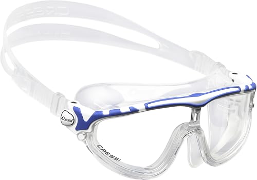 Cressi- SKYLIGHT-BRILLE SIL, KLAR/RAHMEN WEISS BLAU Cressi- SKYLIGHT-BRILLE SIL, KLAR/RAHMEN WEISS BLAU von CRESSI