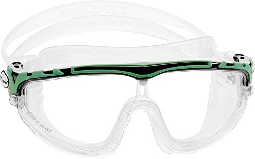 Cressi- SKYLIGHT-BRILLE SIL, KLAR/RAHMEN SCHWARZ-LIME von Cressi