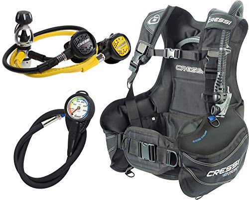 Cressi Tauch Start Scuba Set, Schwarz, S von Cressi