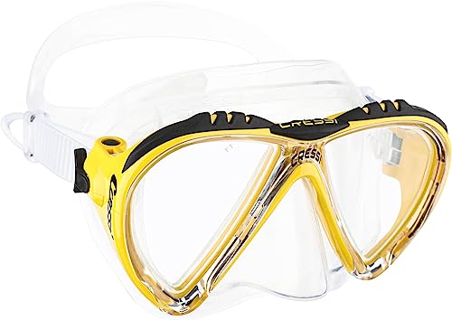 Cressi Tauchmaske Lince Low Volume Made In Italy, gelb, DS311010 Cressi Tauchmaske Lince Low Volume Made In Italy, gelb, DS311010 von CRESSI