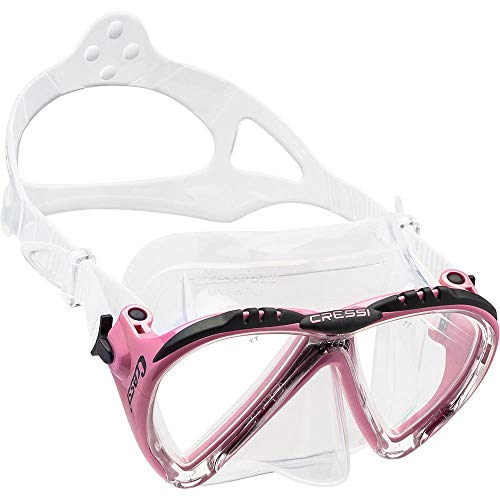 Cressi Damen Lince Low Volume Tauchmaske Made In Italy Flossen, Rosa, One Size von Cressi