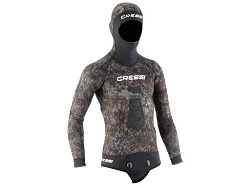 Cressi Tracina Jacket Wetsuit - Freitauchen und Fischen Neoprenanzug Jacke in Neopren Gefüttert Außen Glatt Innen, Erhältlich in der Version 3.5/5/7 mm für Männer Cressi Tracina Jacket Wetsuit - Freitauchen und Fischen Neoprenanzug Jacke in Neopren Gefüttert Außen Glatt Innen, Erhältlich in der Version 3.5/5/7 mm für Männer von CRESSI